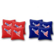 "USA Flag in Eagle" Cornhole Bags - Set of 8